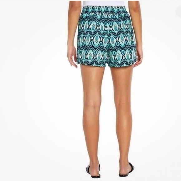 Wildfox Women’s Rayon Relaxed Fit Blue Multicolor Pockets Shorts Plus Size XXL - Picture 2 of 12